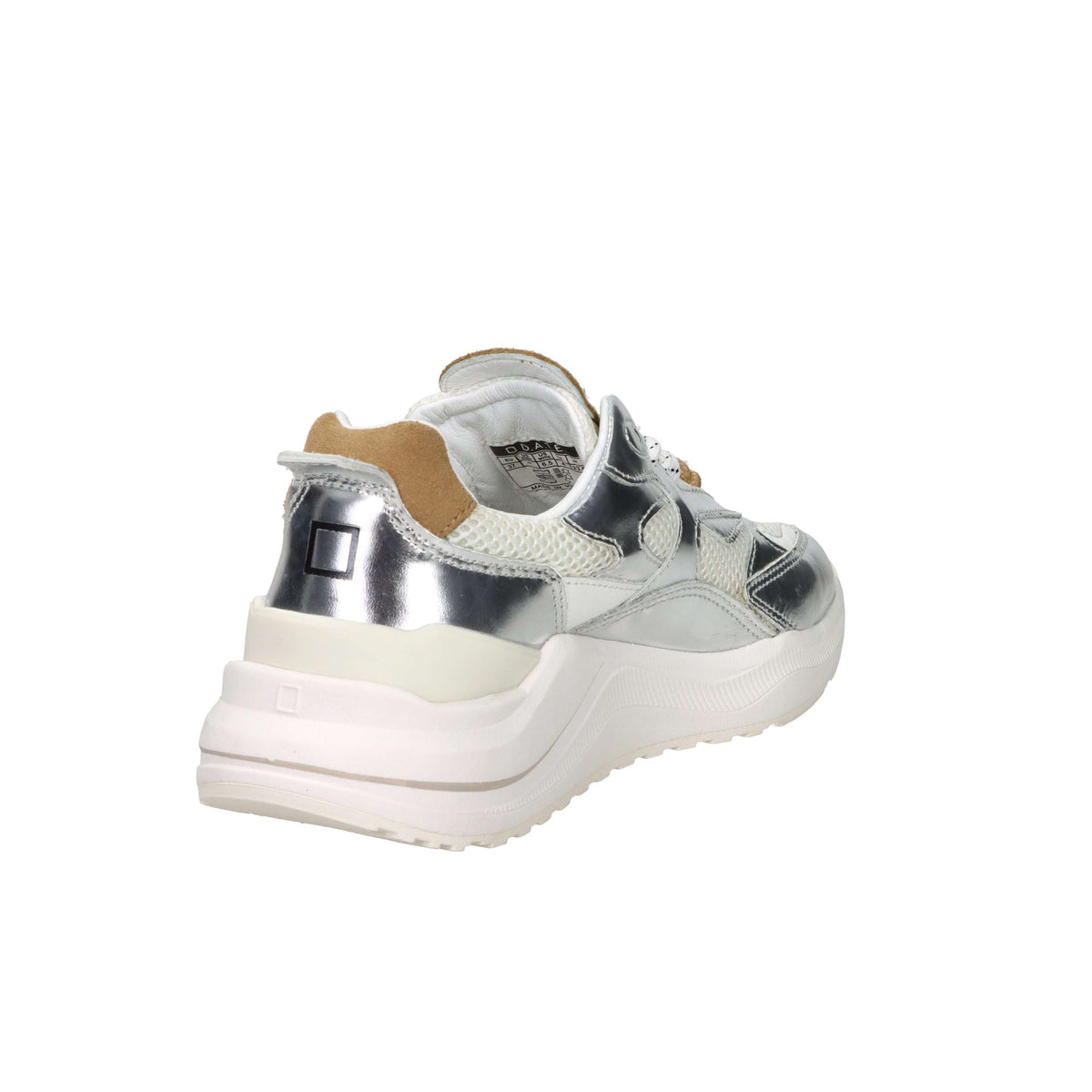 D.A.T.E. Women's Sneakers W441-FG-MR-RS White/Silver