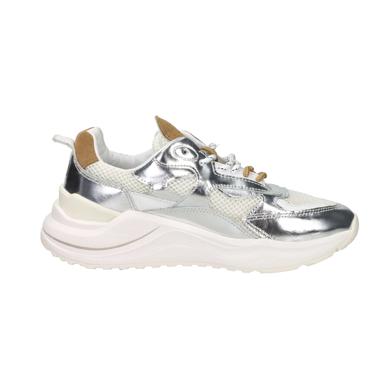 D.A.T.E. Women's Sneakers W441-FG-MR-RS White/Silver