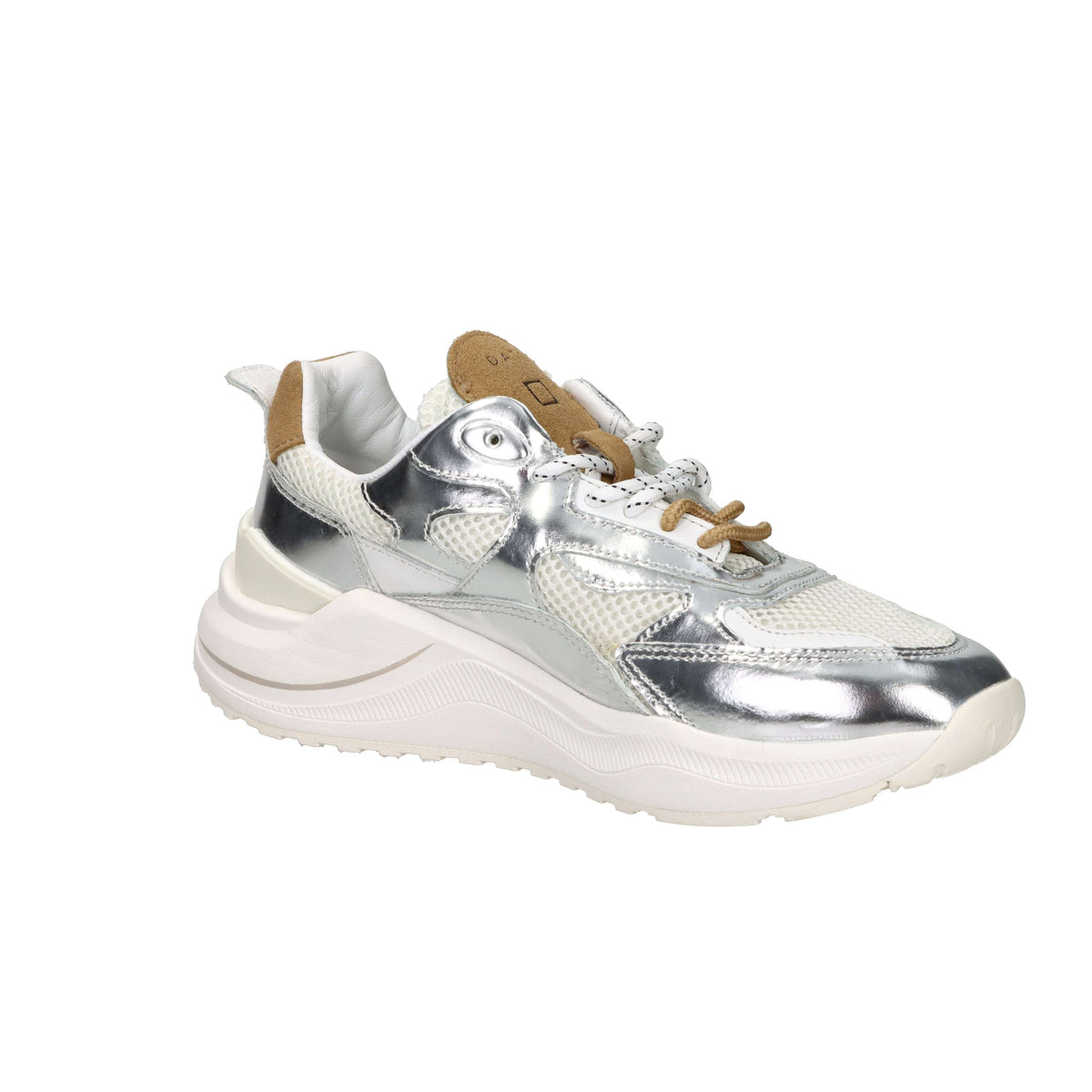 D.A.T.E. Women's Sneakers W441-FG-MR-RS White/Silver