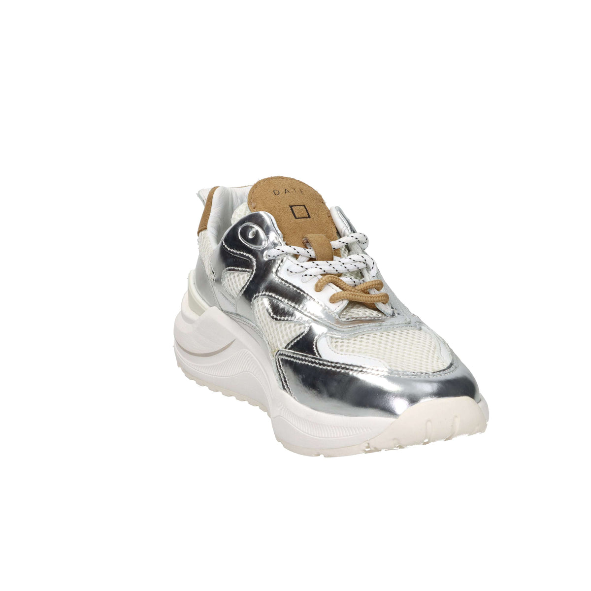 D.A.T.E. Women's Sneakers W441-FG-MR-RS White/Silver