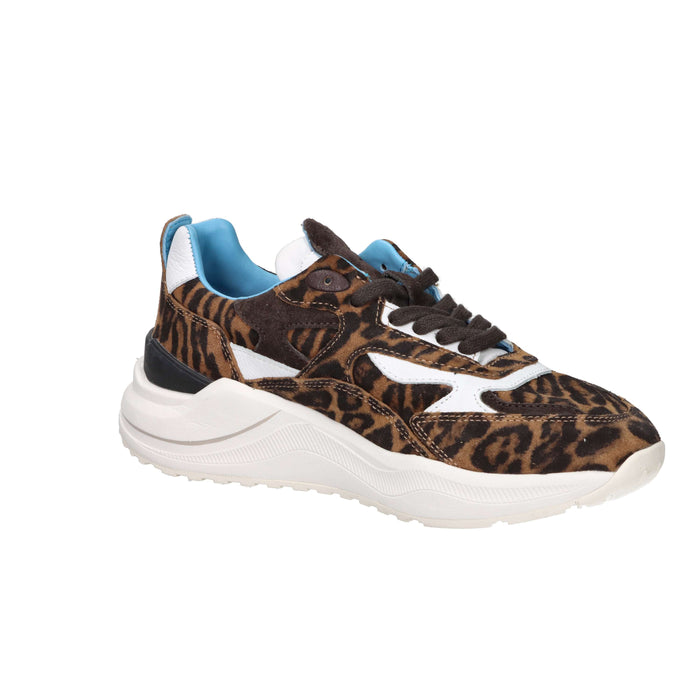 D.A.T.E. Donna Sneakers W441-FG-AN-LE Leopardato