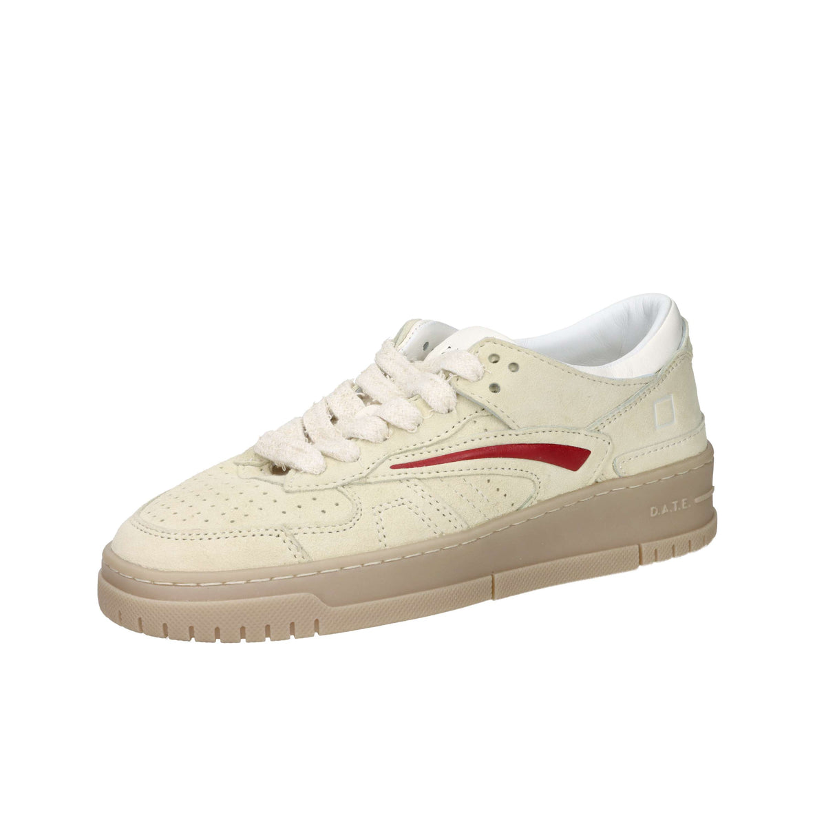 D.A.T.E. Women's Sneakers W441-TO-BK-VL Cream