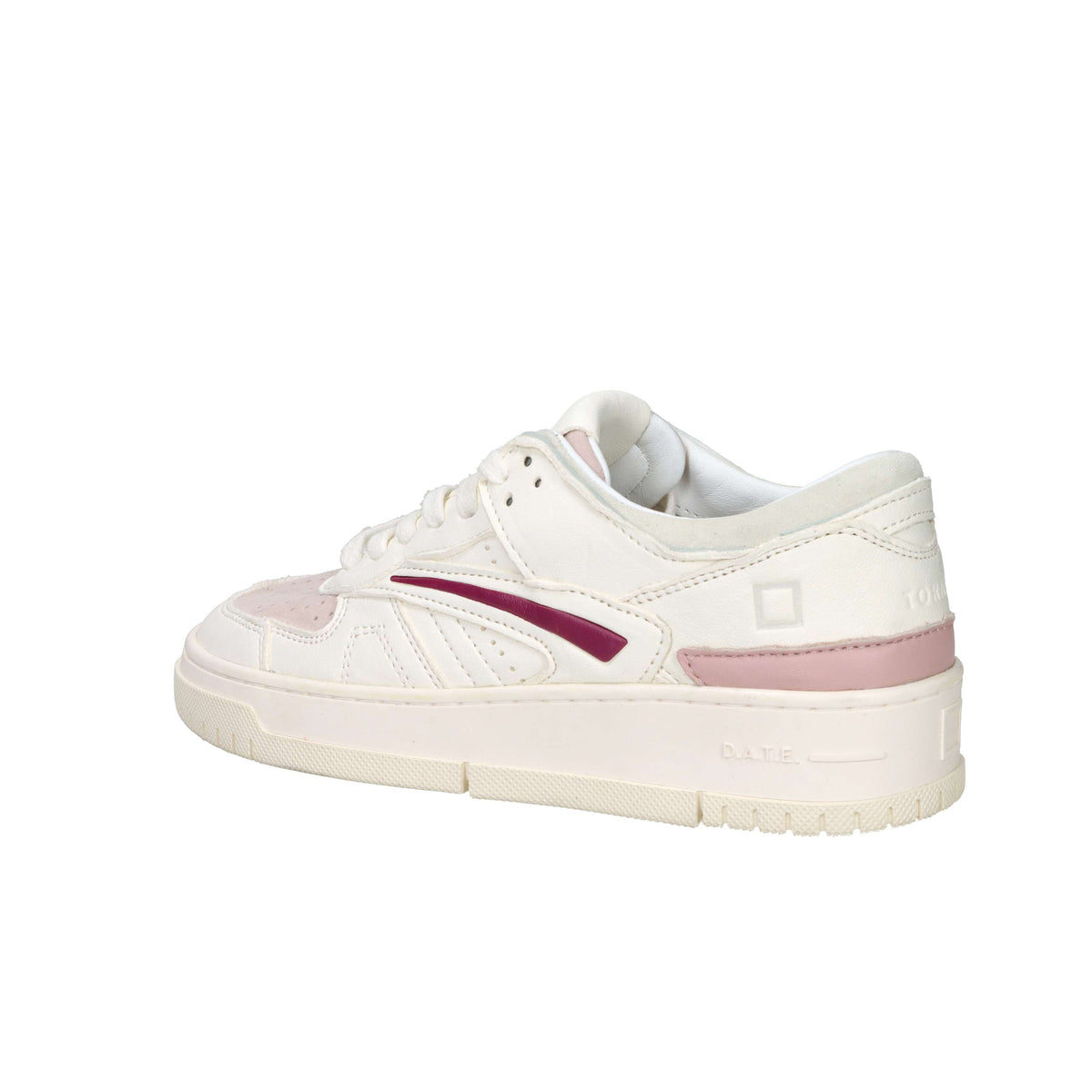 D.A.T.E. Donna Sneakers W441-TO-SF-WX Bianco/Rosa