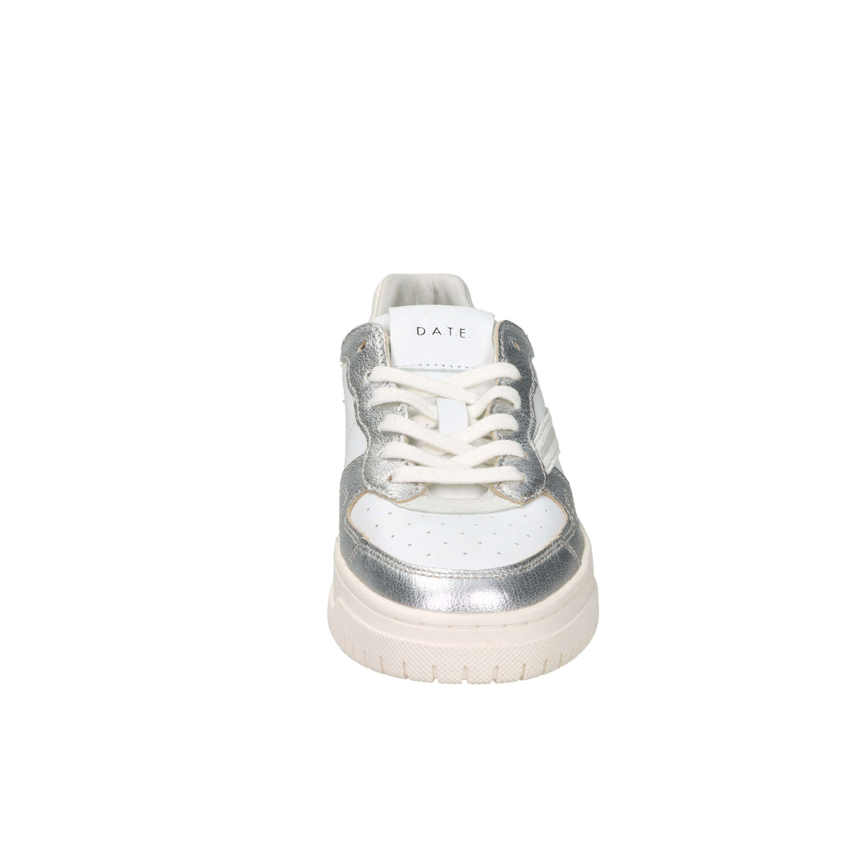 D.A.T.E. Zapatillas para mujer W441-TO-LM-WS Blanco/Plata