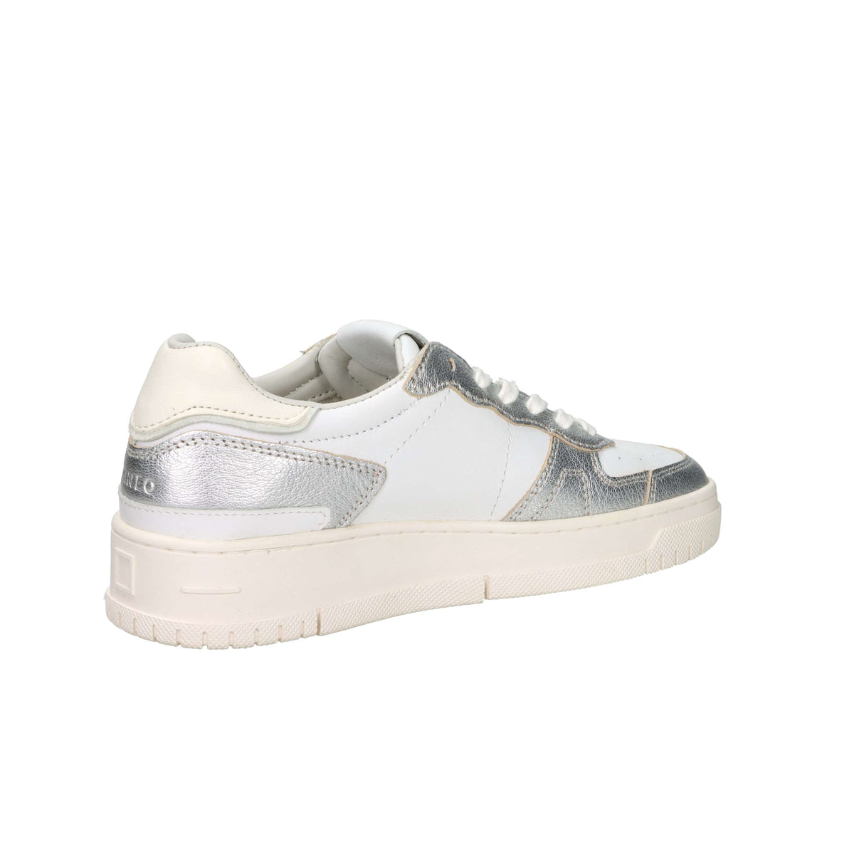 D.A.T.E. Zapatillas para mujer W441-TO-LM-WS Blanco/Plata