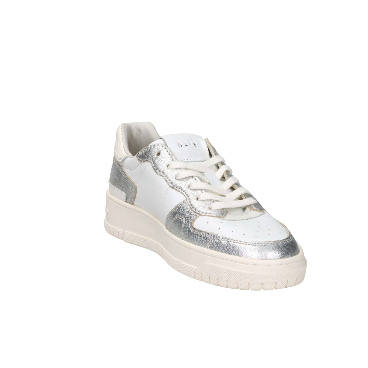 D.A.T.E. Donna Sneakers W441-TO-LM-WS Bianco/Argento