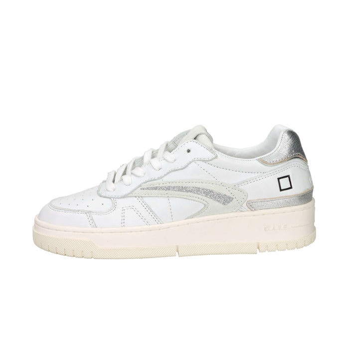 D.A.T.E. Donna Sneakers W441-TO-SH-WS Bianco/Argento