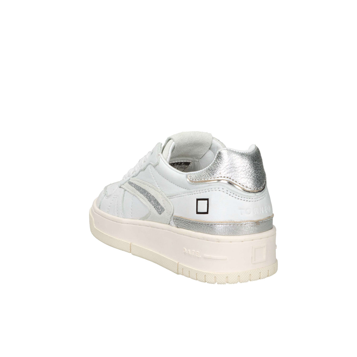 D.A.T.E. Donna Sneakers W441-TO-SH-WS Bianco/Argento