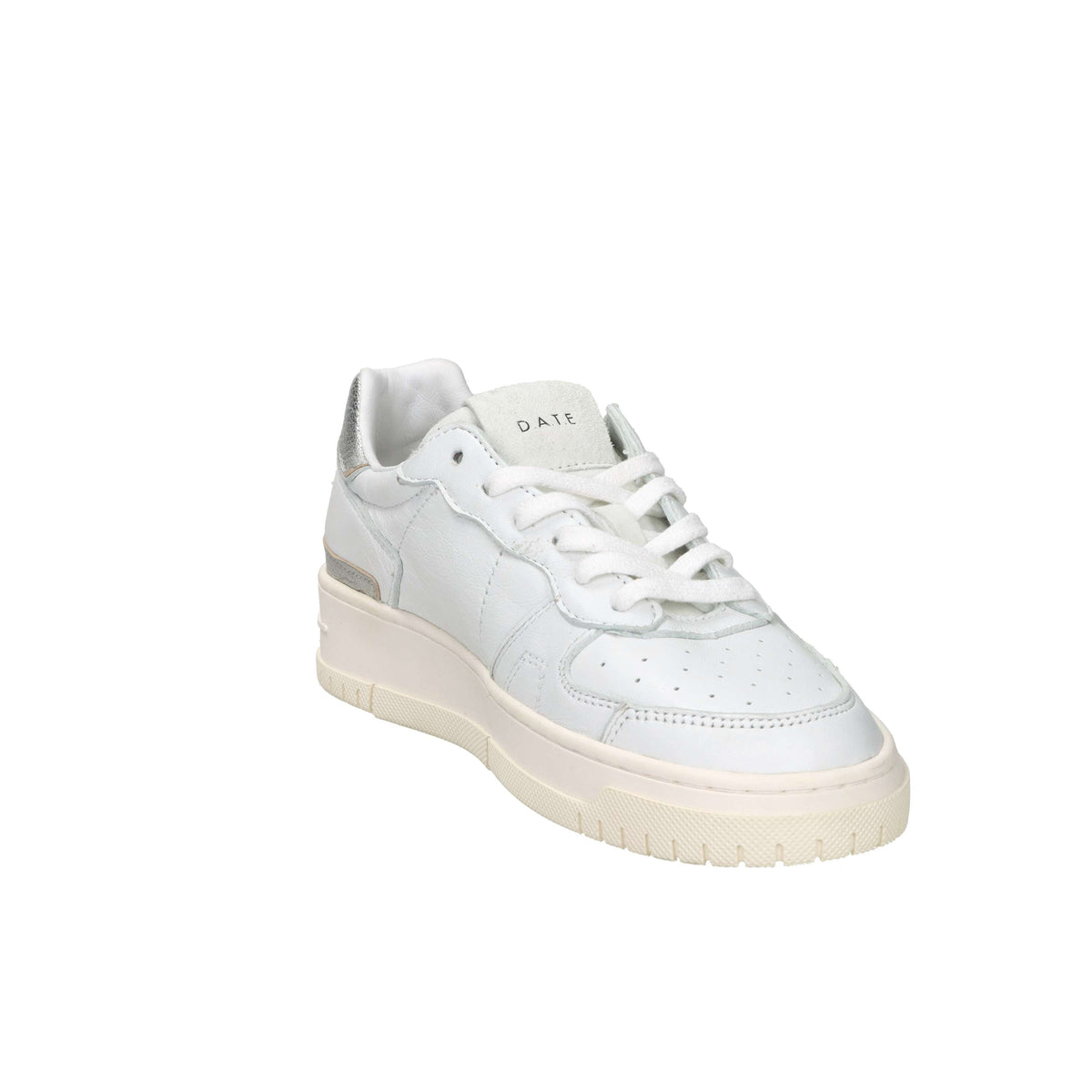 D.A.T.E. Donna Sneakers W441-TO-SH-WS Bianco/Argento