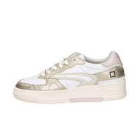 D.A.T.E. Donna Sneakers W441-TP-LM-WM Bianco/Oro