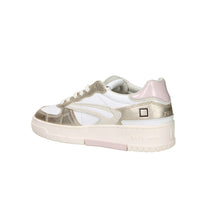 D.A.T.E. Donna Sneakers W441-TP-LM-WM Bianco/Oro