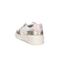 D.A.T.E. Donna Sneakers W441-TP-LM-WM Bianco/Oro