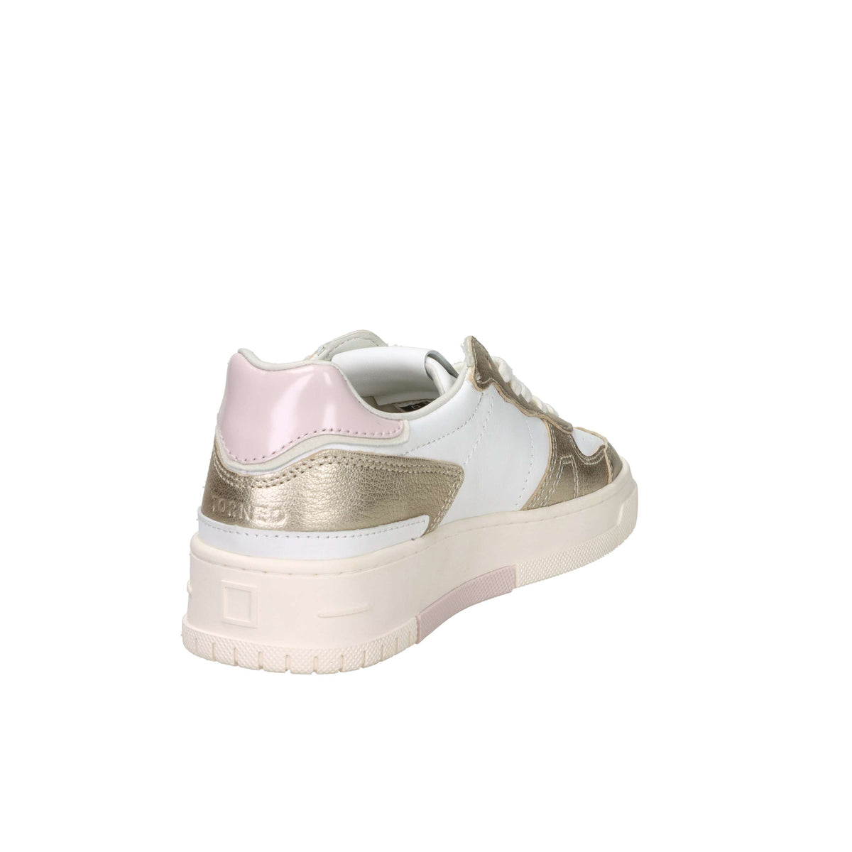 D.A.T.E. Donna Sneakers W441-TP-LM-WM Bianco/Oro