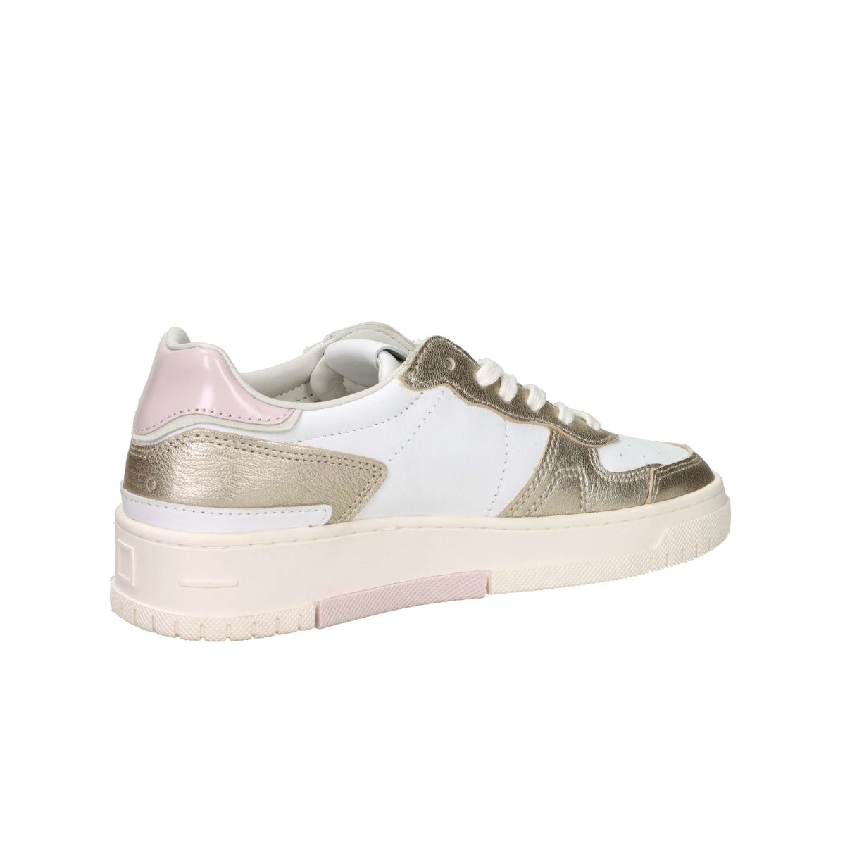 D.A.T.E. Donna Sneakers W441-TP-LM-WM Bianco/Oro