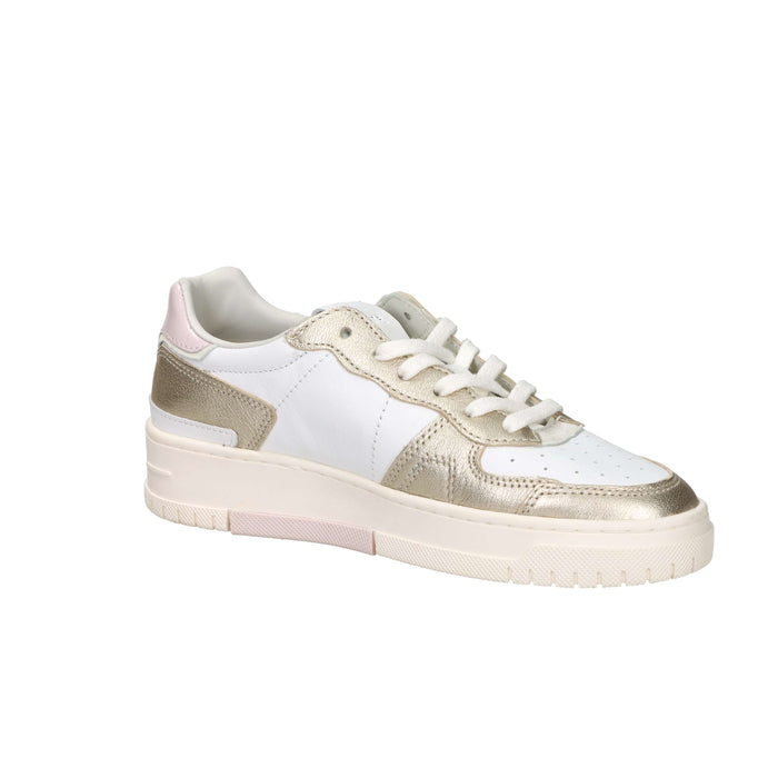 D.A.T.E. Donna Sneakers W441-TP-LM-WM Bianco/Oro