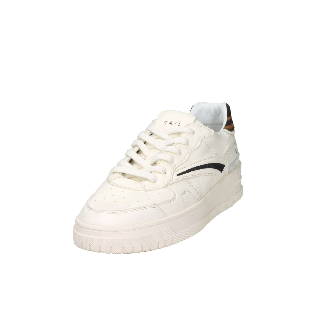 D.A.T.E. Donna Sneakers W441-TP-AN-WD Panna/Nero