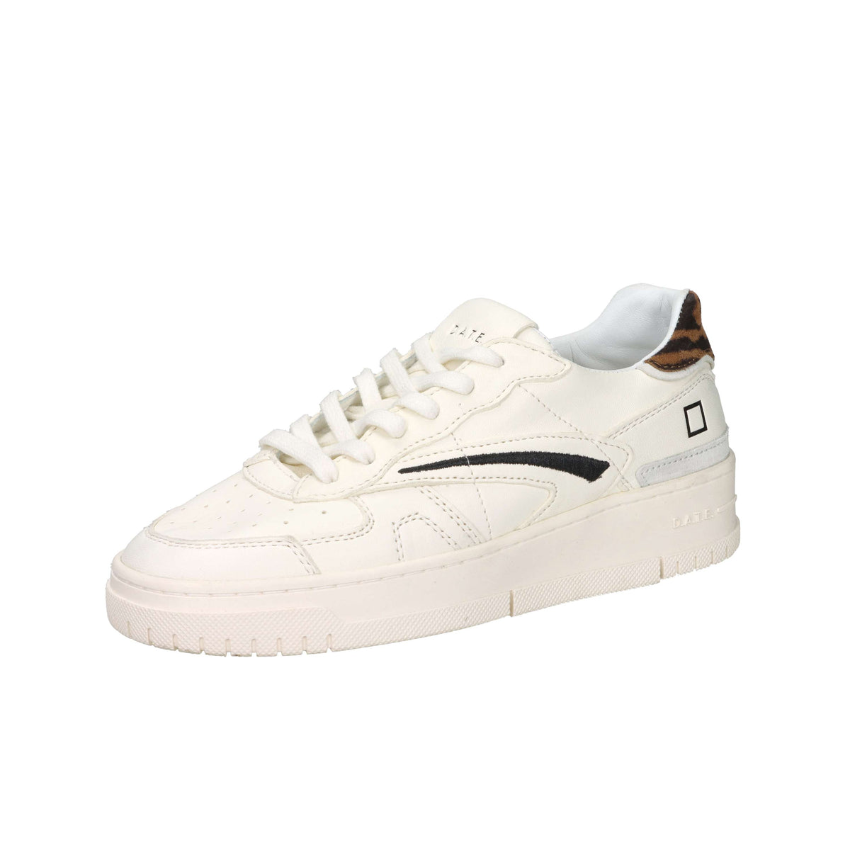 D.A.T.E. Donna Sneakers W441-TP-AN-WD Panna/Nero