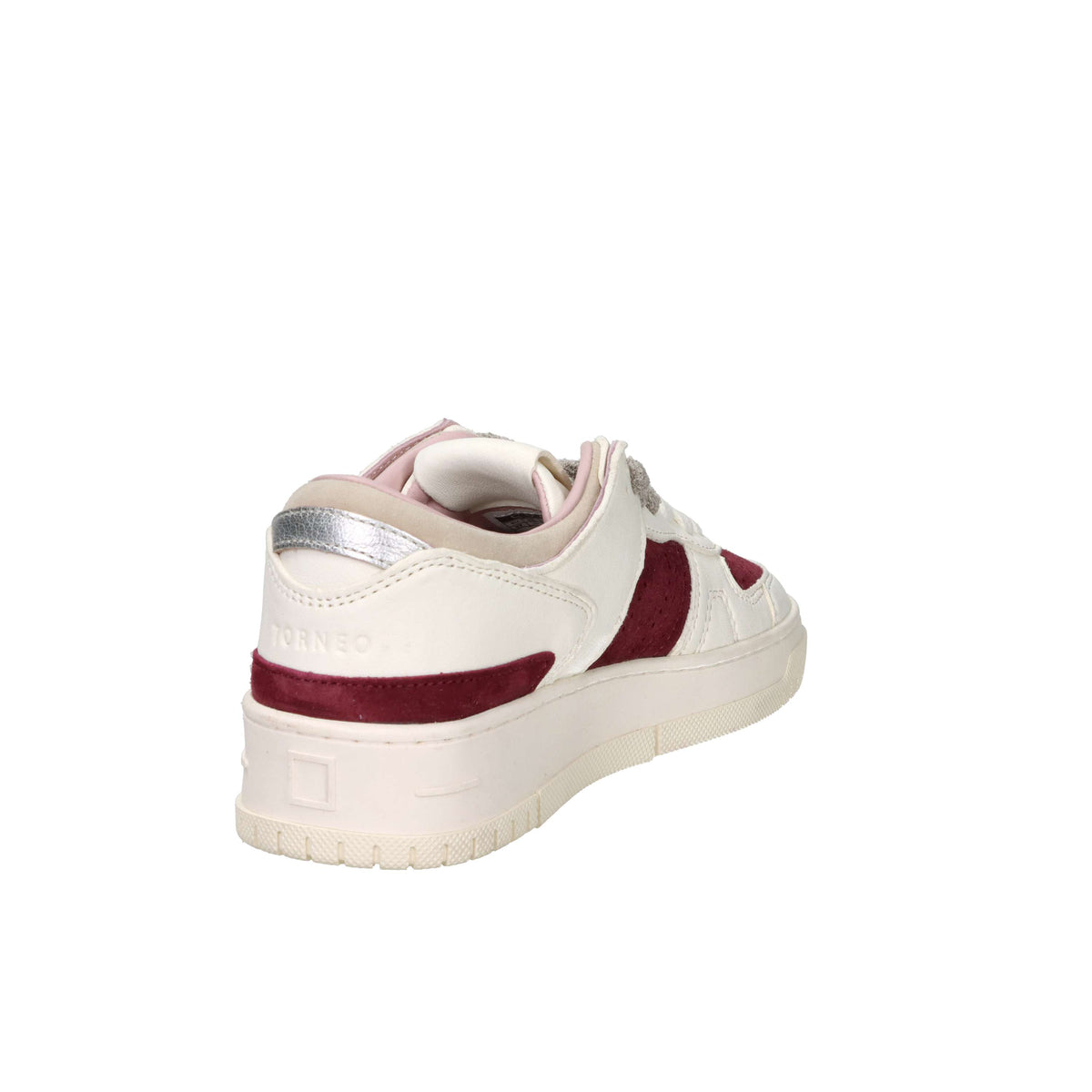 D.A.T.E. Baskets Femme W441-TO-CO-BX Crème/Bordeaux