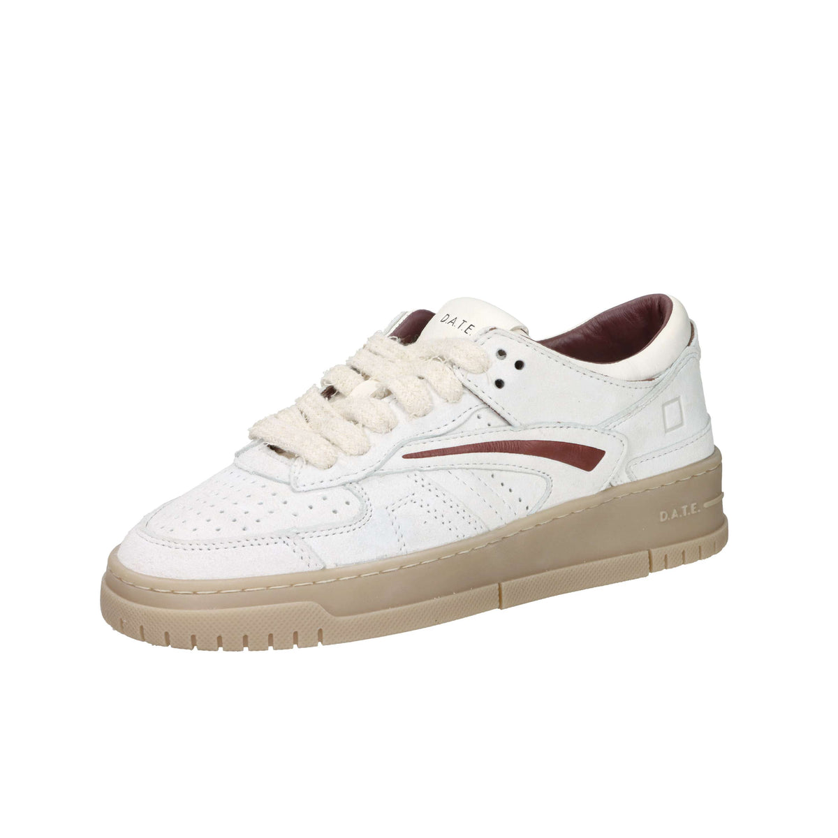 D.A.T.E. Femme Baskets W441-TO-BK-WH Glace