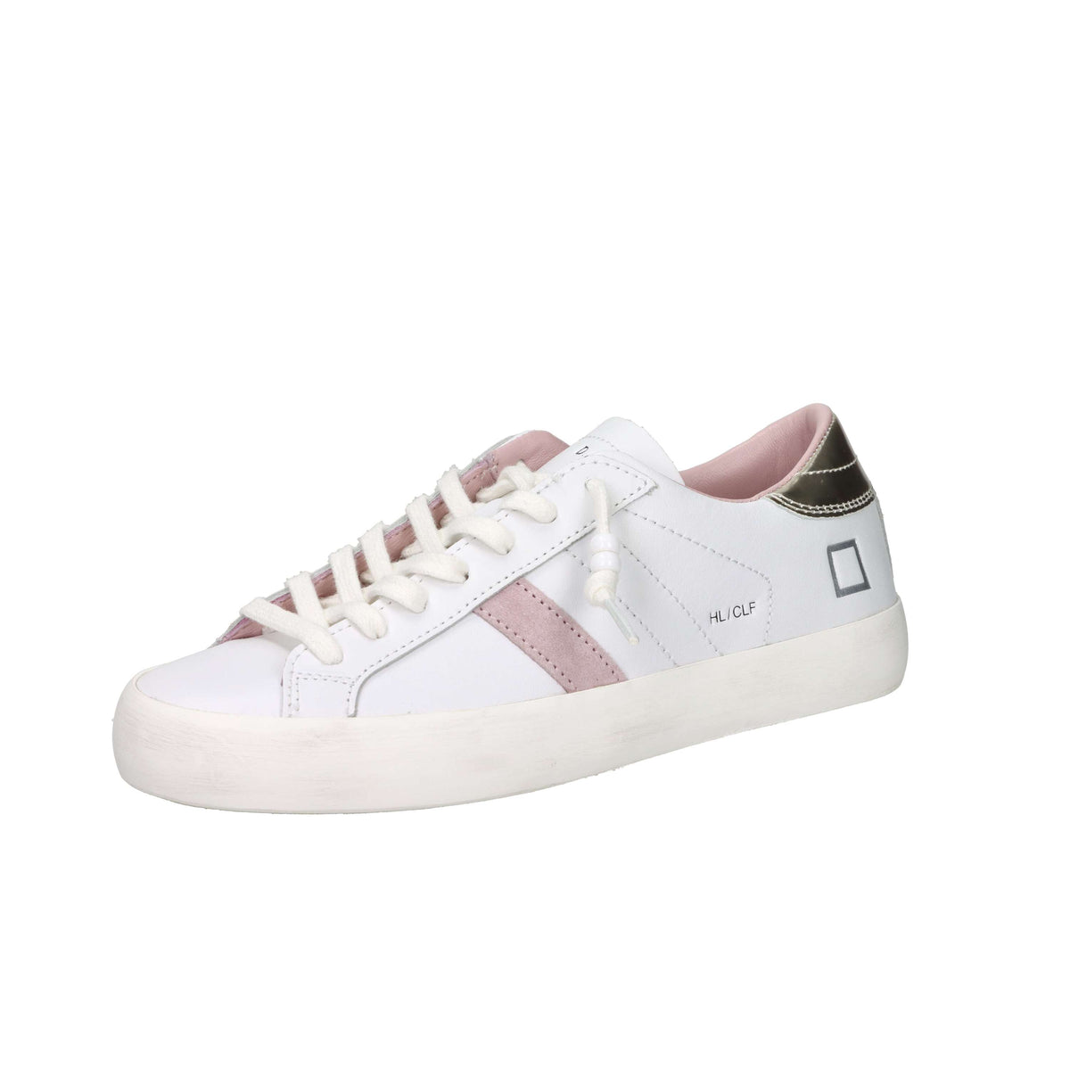 D.A.T.E. Donna Sneakers W441-HL-CA-WM Bianco/Rosa