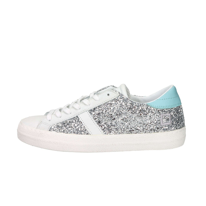 D.A.T.E. Donna Sneakers W441-HL-GL-SL Bianco/Argento
