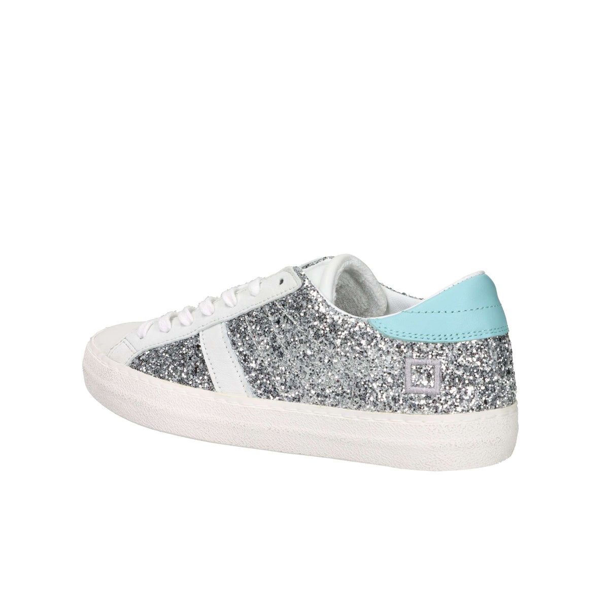 D.A.T.E. Donna Sneakers W441-HL-GL-SL Bianco/Argento
