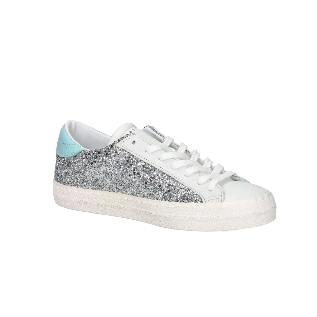 D.A.T.E. Donna Sneakers W441-HL-GL-SL Bianco/Argento