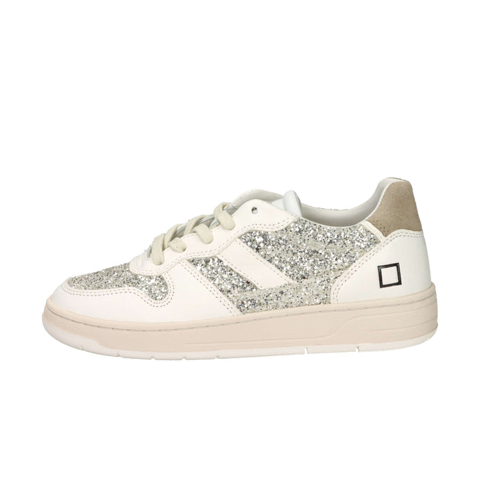 D.A.T.E. Donna Sneakers W441-C2-GL-PL Panna/Oro