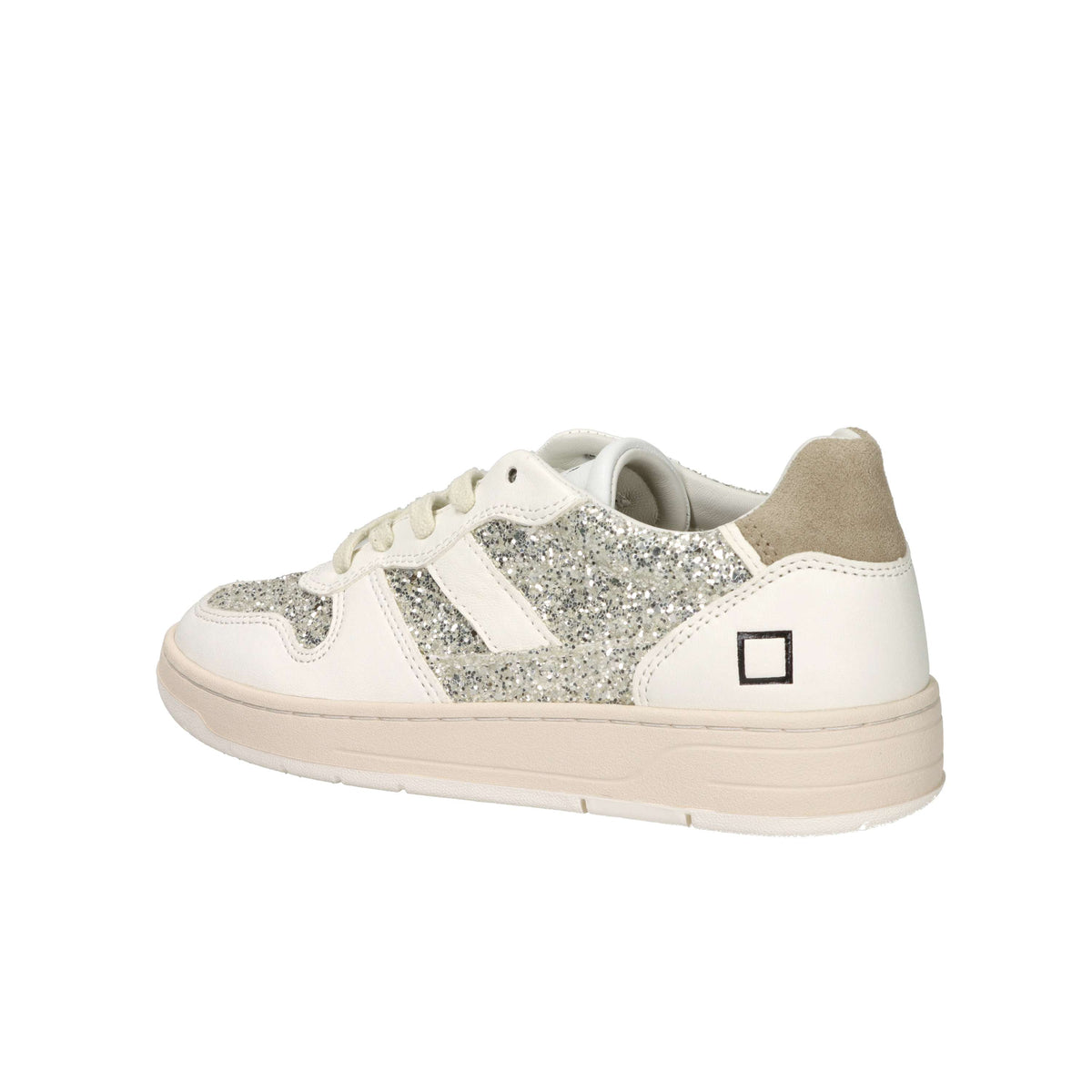 D.A.T.E. Donna Sneakers W441-C2-GL-PL Panna/Oro