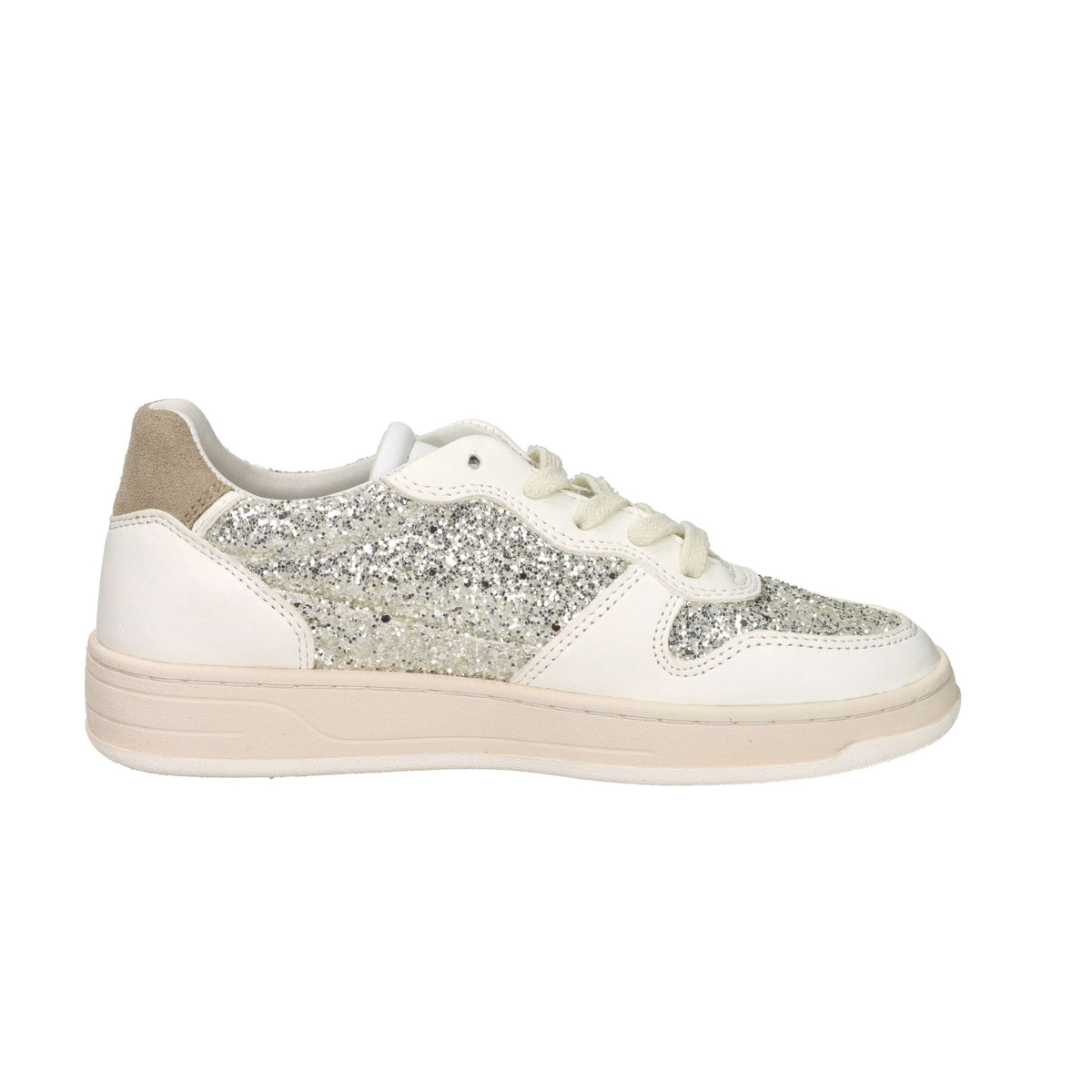 D.A.T.E. Donna Sneakers W441-C2-GL-PL Panna/Oro