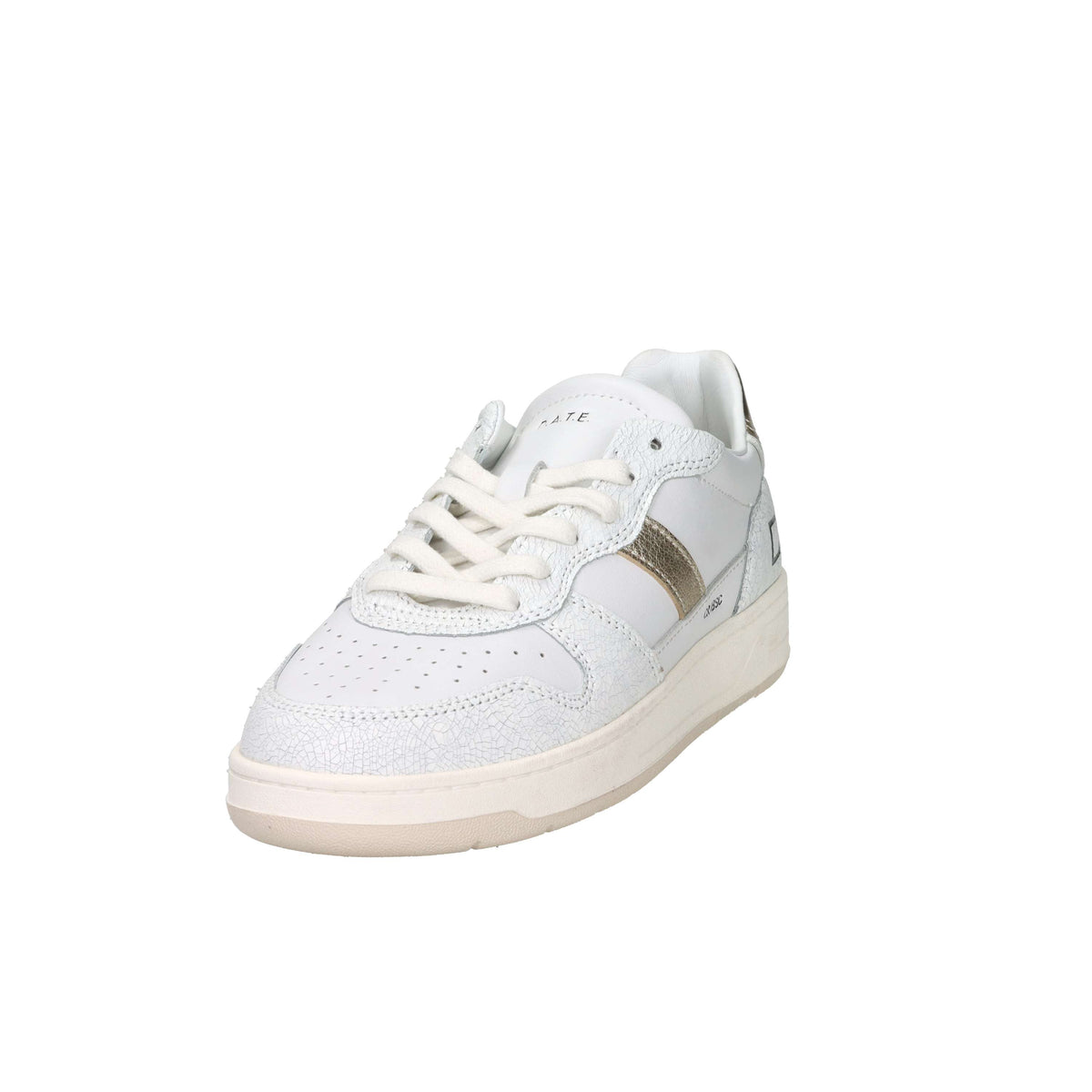 D.A.T.E. Donna Sneakers W441-C2-VC-WM Bianco/Oro