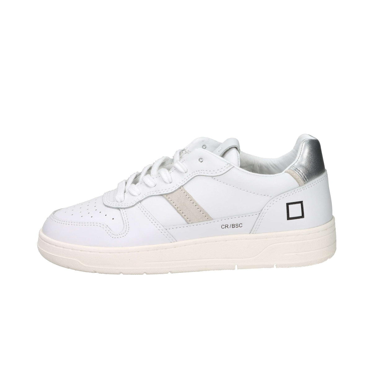 D.A.T.E. Donna Sneakers W441-C2-BA-WS Bianco/Argento