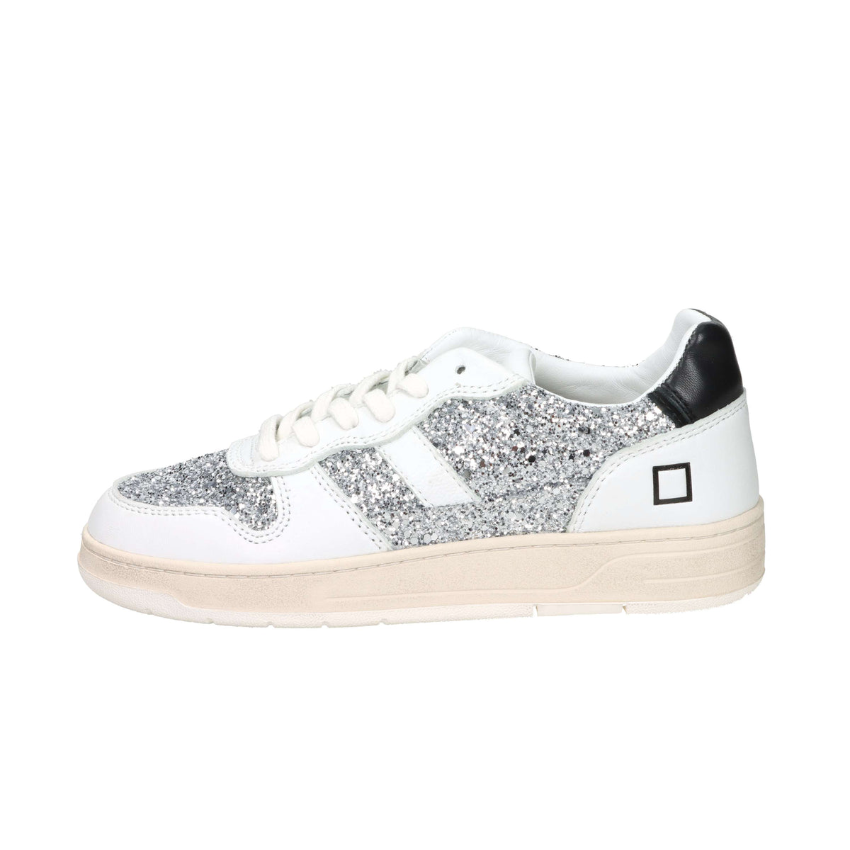 D.A.T.E. Donna Sneakers W441-C2-GL-SL Bianco/Argento