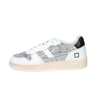 D.A.T.E. Donna Sneakers W441-C2-GL-SL Bianco/Argento