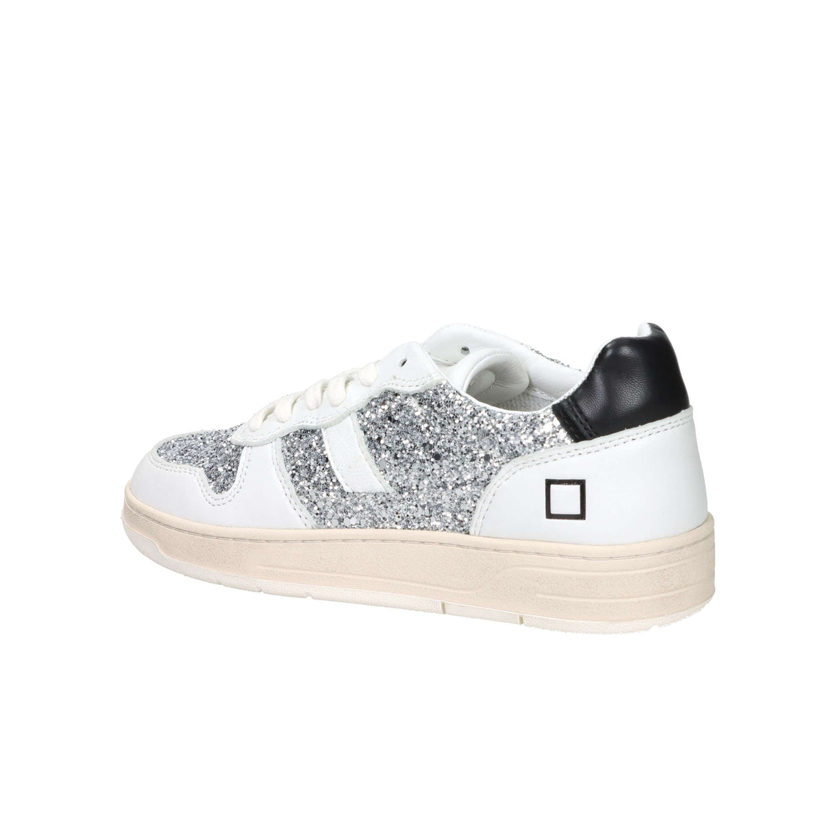 D.A.T.E. Donna Sneakers W441-C2-GL-SL Bianco/Argento
