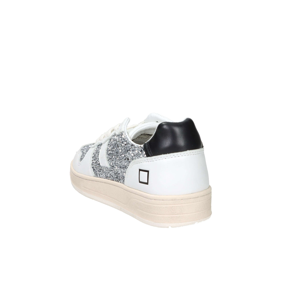 D.A.T.E. Donna Sneakers W441-C2-GL-SL Bianco/Argento