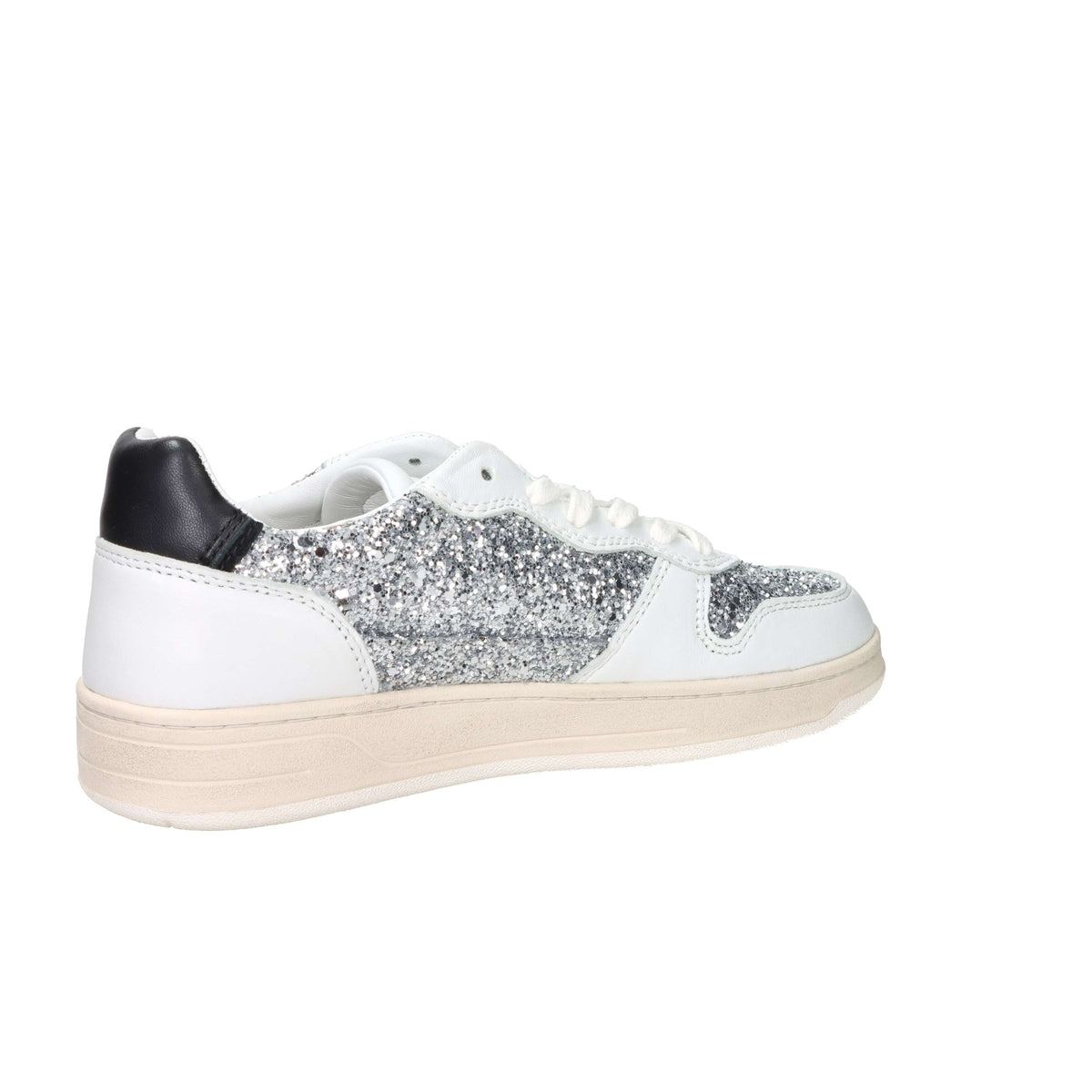 D.A.T.E. Donna Sneakers W441-C2-GL-SL Bianco/Argento