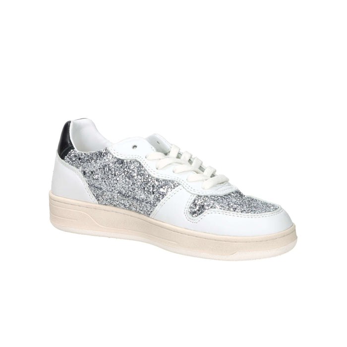 D.A.T.E. Donna Sneakers W441-C2-GL-SL Bianco/Argento