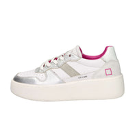 D.A.T.E. Donna Sneakers W441-CP-LM-SL Bianco/Argento
