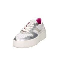 Zapatillas D.A.T.E. Donna W441-CP-LM-SL Blanco/Plata