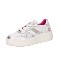 D.A.T.E. Donna Sneakers W441-CP-LM-SL Bianco/Argento