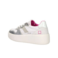 D.A.T.E. Donna Sneakers W441-CP-LM-SL Bianco/Argento