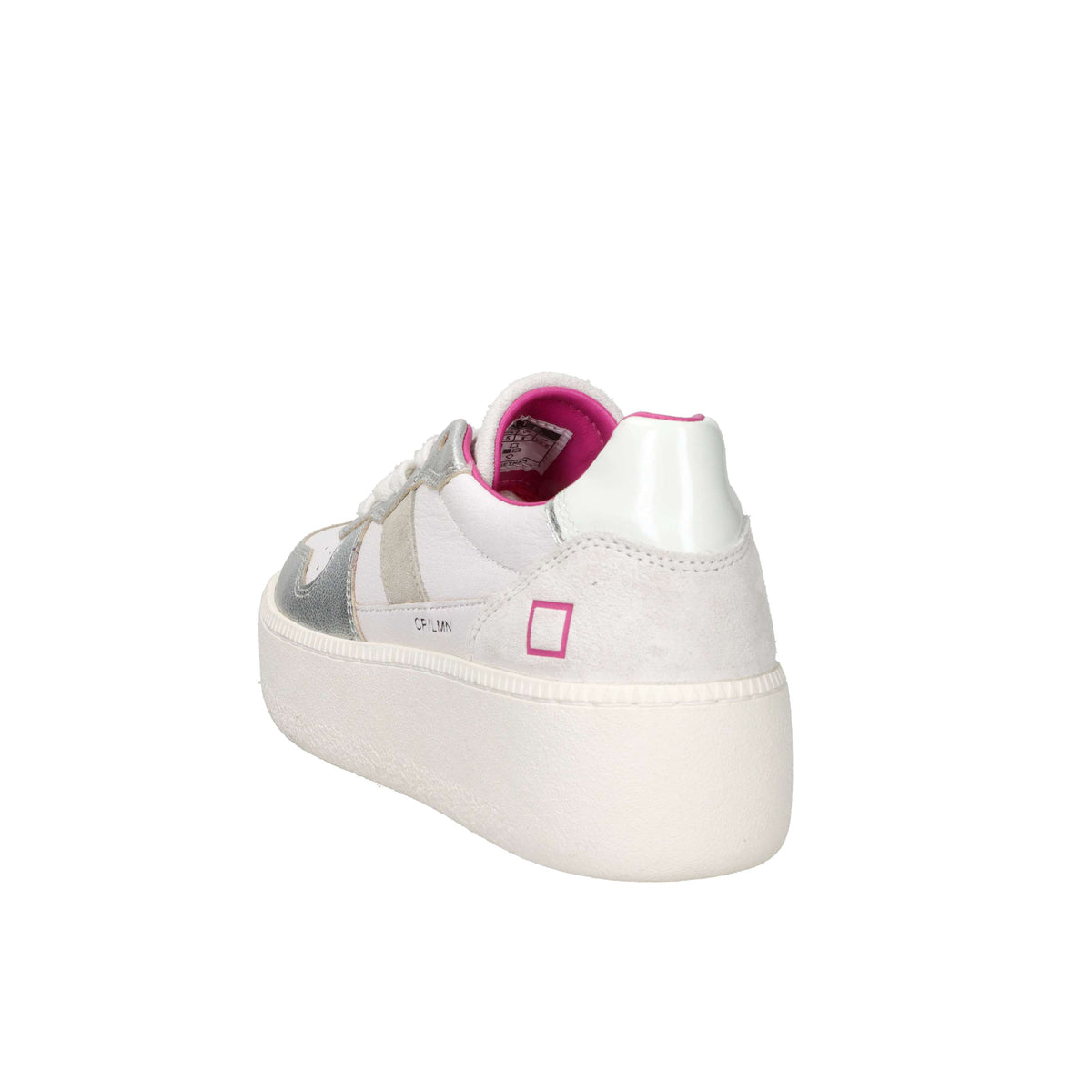 Zapatillas D.A.T.E. Donna W441-CP-LM-SL Blanco/Plata