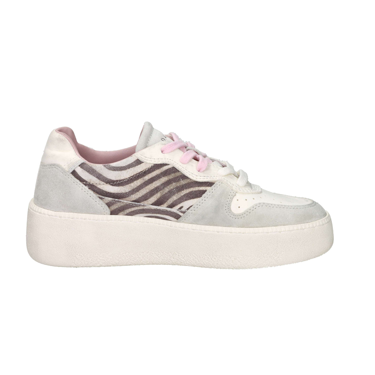 D.A.T.E. Donna Sneakers W441-CP-AN-ZB Panna