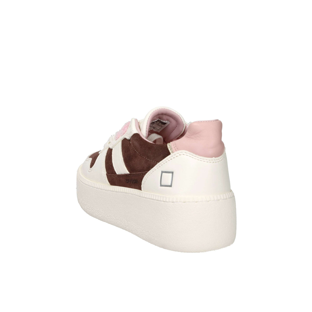 D.A.T.E. Donna Sneakers W441-CP-TC-CH Panna/Marrone