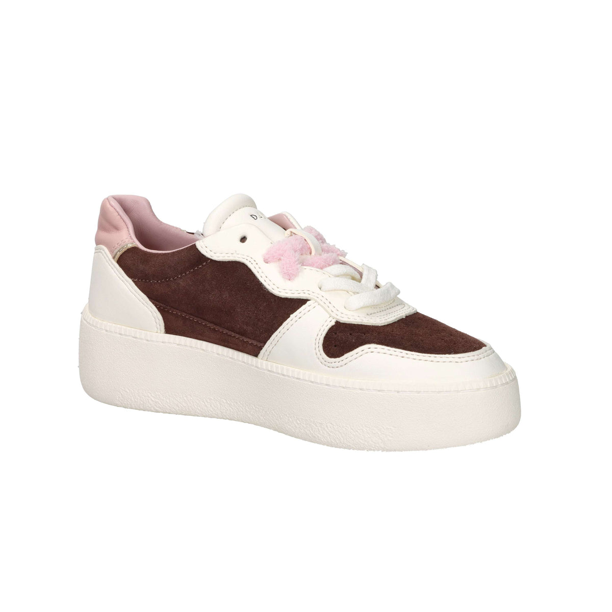 D.A.T.E. Donna Sneakers W441-CP-TC-CH Panna/Marrone