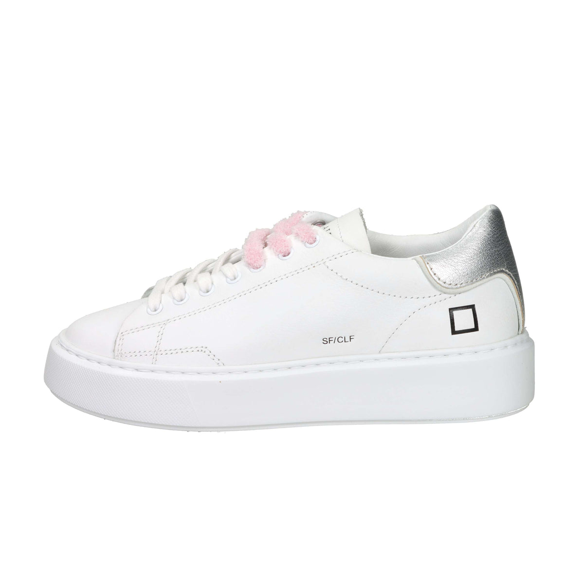 D.A.T.E. Donna Sneakers W441-SF-CA-WS Bianco/Argento