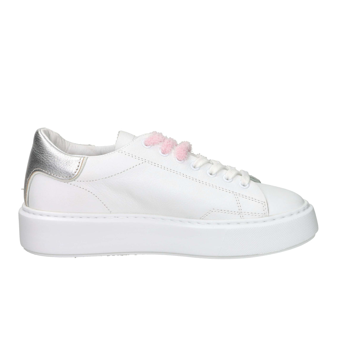 D.A.T.E. Donna Sneakers W441-SF-CA-WS Bianco/Argento