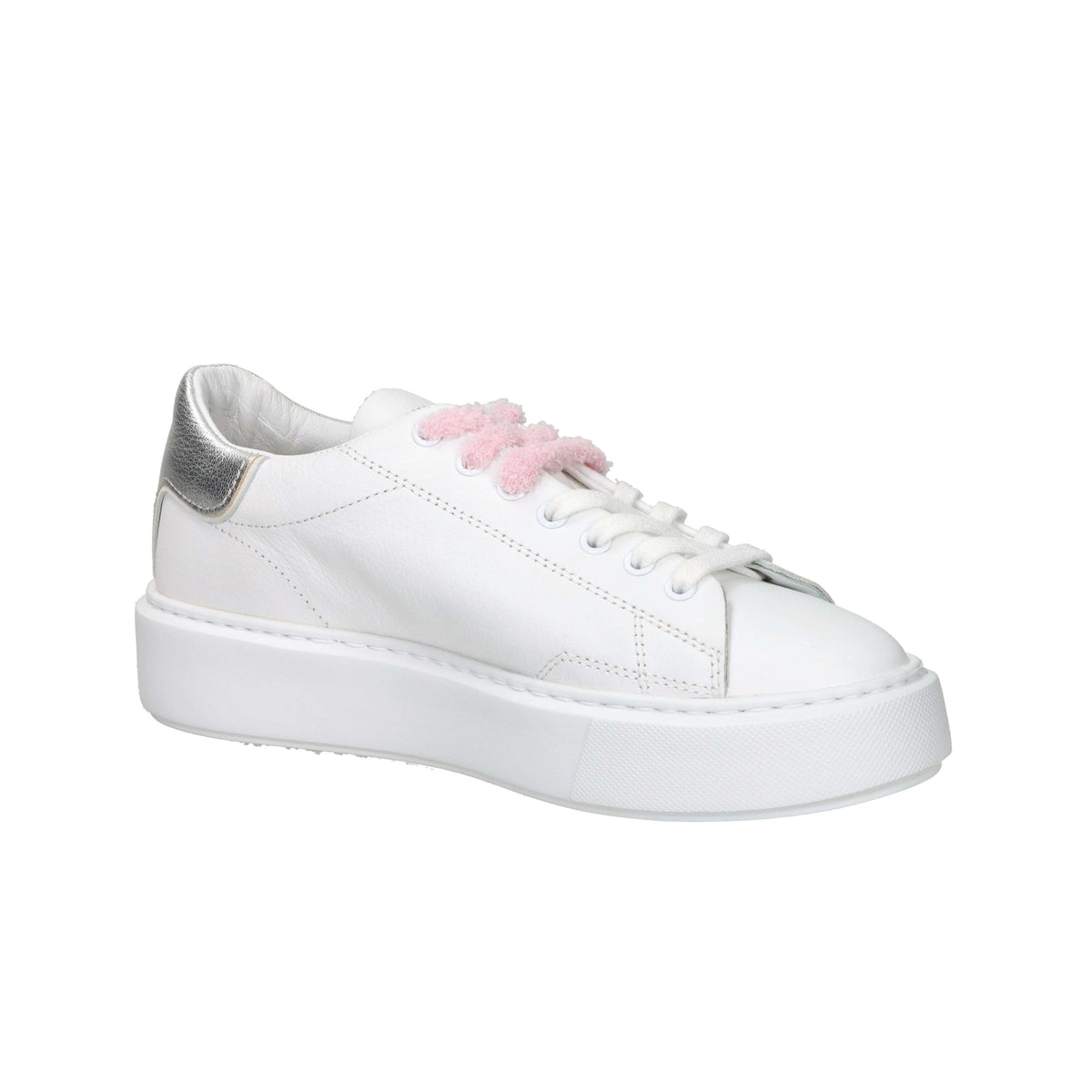 D.A.T.E. Donna Sneakers W441-SF-CA-WS Bianco/Argento