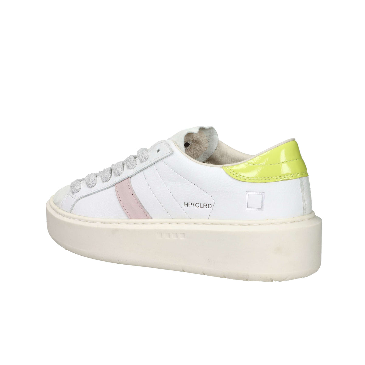 D.A.T.E. Donna Sneakers W441-HP-CO-HO Bianco/Giallo